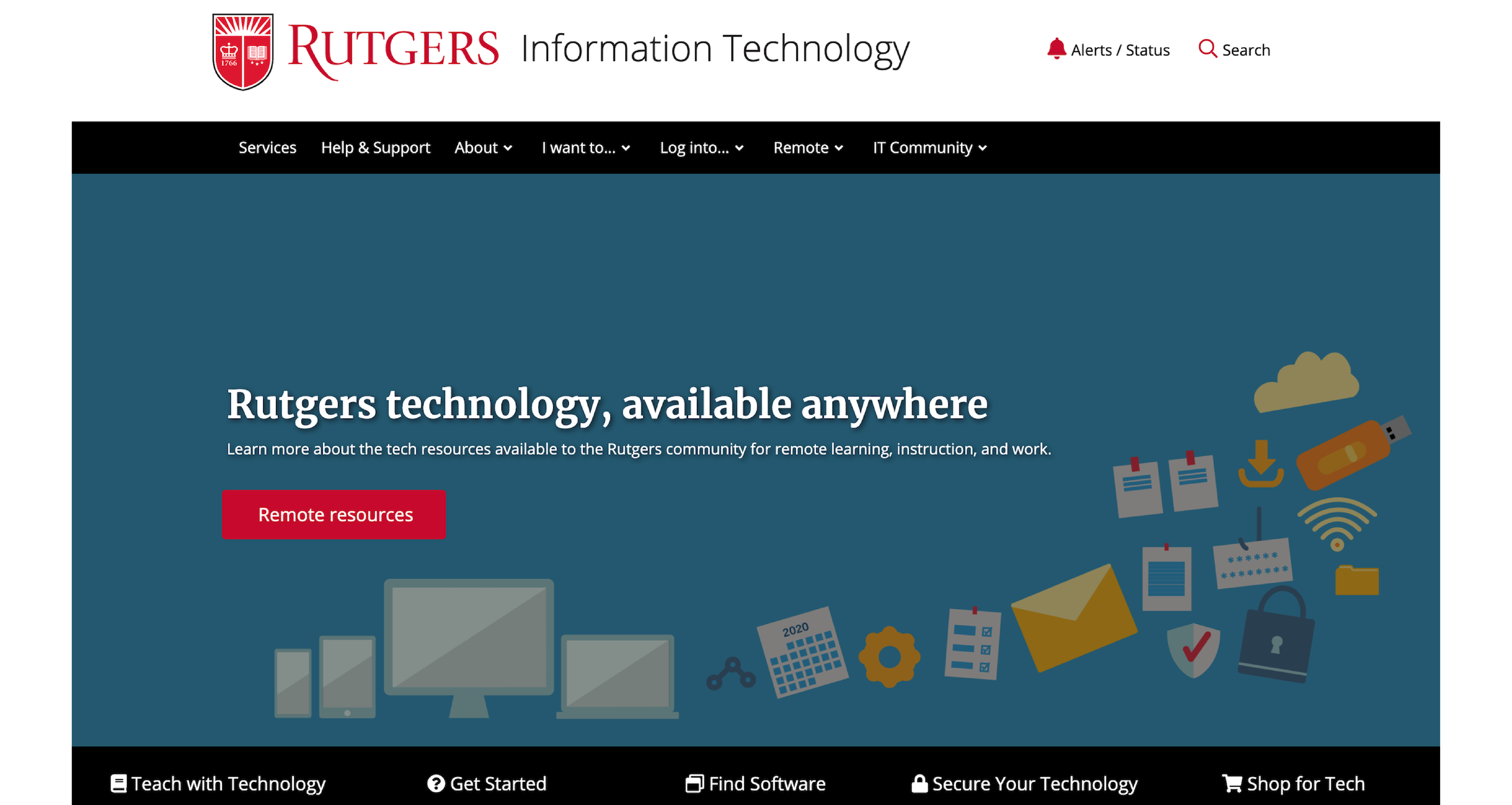 Rutgers Information Technology screen 4